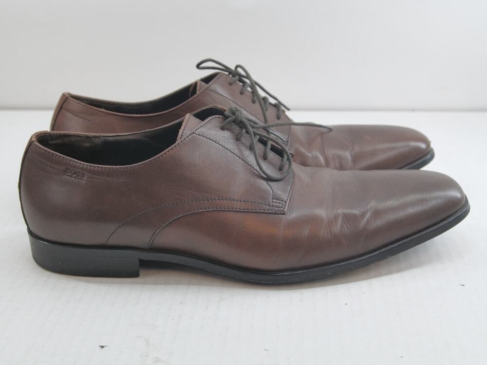 Hugo Boss Highline Derby Plain‎ Toe Oxfords Brown Size 11.5